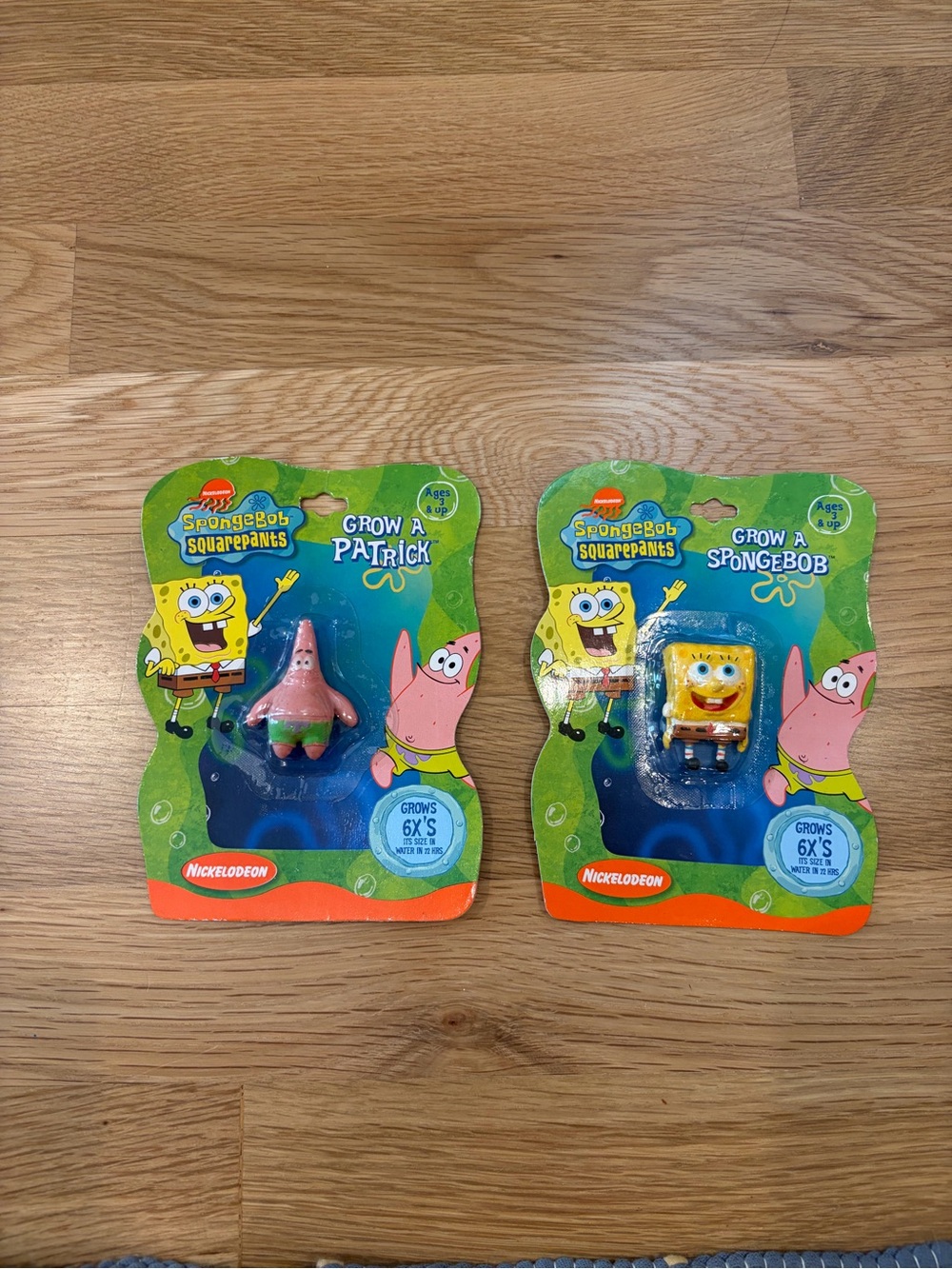 Grow a SpongeBob and Grow a Patrick - vintage from 2005